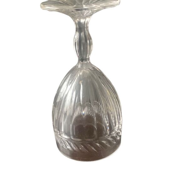 Vintage MIKASA Italian Countryside Crystal Goblet Glasses Water 7 1/8” Lot of 4 - Picture 10 of 16